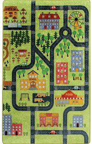Χαλί Small Town Green-Multi Conceptum Hypnose 100X160cm