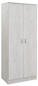 MATIS Ντουλάπα δίφυλλη IVA 2K Pol Δρυς πάγου Matis311346