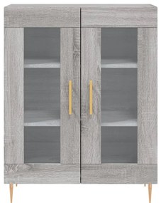 vidaXL Ντουλάπι Γκρι Sonoma 69,5 x 34 x 90 εκ. από Επεξεργασμένο Ξύλο
