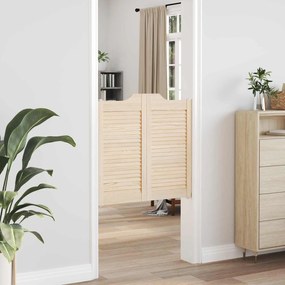 vidaXL Πόρτες Swing 2 pcs Φυσικό Μασίφ Ξύλο Πεύκου