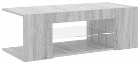 vidaXL Έπιπλο Τηλεόρασης με LED Γκρι Sonoma 90 x 39 x 30 εκ.