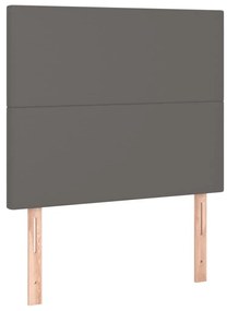 Κεφαλάρι Κρεβατιού LED Γκρι 80x5x118/128 εκ - Γκρι