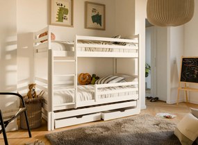 LUK 80x200 white bunk bed Lano Furniture