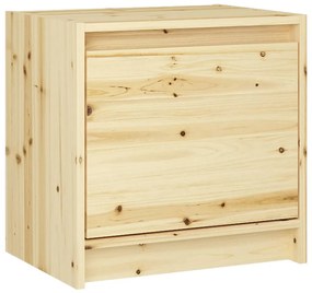 vidaXL Κομοδίνο 40 x 30,5 x 40 εκ. από Μασίφ Ξύλο Ελάτης