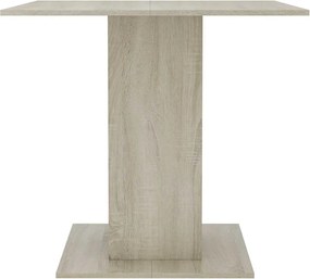 vidaXL Τραπεζαρία Sonoma Δρυς 80 x 80 x 75 εκ. από Μοριοσανίδα