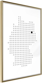 Αφίσα - Pixel Map of Germany - 20x30 - Χρυσό - Χωρίς πασπαρτού