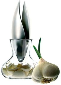 Πρέσα Σκόρδου Με Δοχείο 567625 10x18cm Inox-Clear Eva Solo Steel,Glass