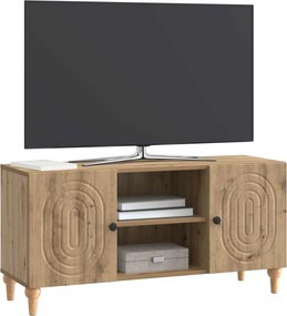 vidaXL Ντουλάπι TV 102 x 34,5 x 50 εκ. Artisan Δρυς Επεξεργασμένο Ξύλο