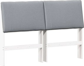 vidaXL Ταπετσαρισμένο κεφαλάρι Ανοιχτό γκρι 150 cm