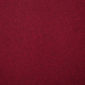 vidaXL Καναπές Διθέσιος Μπορντό Υφασμάτινος