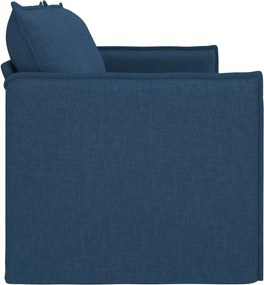 vidaXL Καναπές Μπλε 196 x 82 x 85 εκ ύφασμα