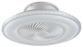 Ανεμιστήρας Οροφής Με Φως LED-Borea-INT 4450lm 60x60x22cm White Intec Διάμετρος 60cm