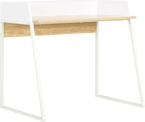 vidaXL Γραφείο Λευκό / Χρώμα Δρυός 90 x 60 x 88 εκ.