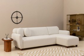 Corner Sofa Eddy Corner Right (L3-CHL) - White White