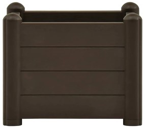 vidaXL Ζαρντινιέρα Υπερυψωμένη Μόκα 43 x 43 x 35 εκ. Πολυπροπυλένιο