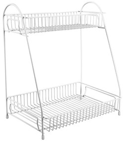 Ραφιέρα 2 Θέσεων Tidy PT3844WH 30x20x34,5cm White Present Time Metal