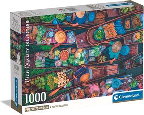 Clementoni Παζλ High Quality Collection Πλεούμενη Αγορά 1000 τμχ - Compact Box