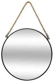 Καθρέπτης PWD-0074 μέταλλο μαύρο 38x3x38εκ 38x38x2.5 εκ.