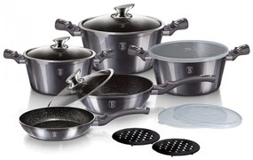 Σετ Μαγειρικής Berlinger Haus 13 τμχ Metallic Dark Grey Line BH-6886