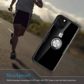 Carbon Clear Ring TPU Apple iPhone 12 mini Μαύρο