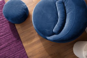 Stewehome Σετ δρομέα ανάπαυσης με πολυθρόνα και πουφ μοντέρνου στιλ 110x110x110 cm