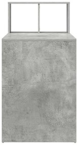 vidaXL Γραφείο Σκυρόδεμα Γκρι 108 x 55 x 103.5 εκ Επεξεργασμένο ξύλο