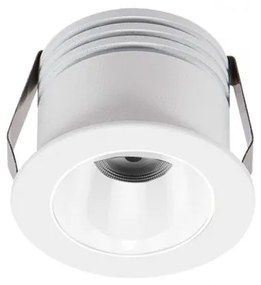 Σποτ Φωτιστικό Χωνευτό COB Led 3W 230V Δέσμη 50 Μοίρες 3000Κ Lumen 3-96350000 Λευκό