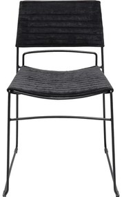 Καρέκλα Hugo Μαύρη 48x45.3x75.5εκ - Μαύρο