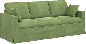 vidaXL Καναπές 2 pcs Ανοιχτό Πράσινο