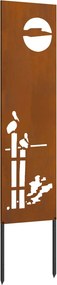 vidaXL Οθόνη Ιδιωτικότητας Κήπου Σκ rusty 32 χ 140 εκ