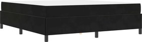 vidaXL Σκελετός Κρεβατιού με στρώμα Μαύρο 180 x 200 cm ύφασμα