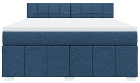 ΚΡΕΒΑΤΙ BOXSPRING ΜΕ ΣΤΡΩΜΑ ΜΠΛΕ 180X200 ΕΚ. ΥΦΑΣΜΑΤΙΝΟ 3287153