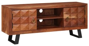 Ντουλάπι TV καφέ μελί 112 x 30 x 48 εκ Μασίφ ξύλο ακακίας