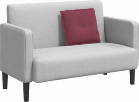 vidaXL Μαξιλάρι Πλάτης Κόκκινο 50 x 19 x 45 εκ ύφασμα