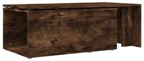 vidaXL Τραπεζάκι Σαλονιού Καπνιστή Δρυς 150x50x35 εκ. Επεξεργ. Ξύλο