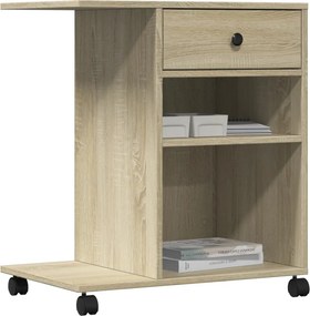vidaXL Βάση Εκτυπωτή με Ρόδες Sonoma Δρυς 60x40x68,5 εκ.