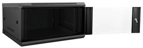 vidaXL Ντουλάπα δικτύου με αποθήκευση Μαύρο 60 x 60 x 35 cm Ατσάλι