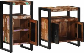 vidaXL Σετ Επίπλων Μπάνιου 2 τμχ. Καφέ 55 x 35 x 60 εκ.