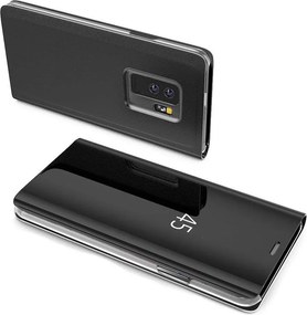 Clear View Cover Huawei Y6 2019 Μαύρο