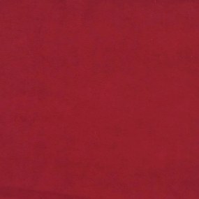 Σκαμπό με Ξύλινα Πόδια Μπορντό Βελούδινο - Κόκκινο