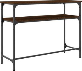 vidaXL Τραπέζι Κονσόλα Καφέ Δρυς 100x35,5x75 εκ. Επεξεργασμένο Ξύλο