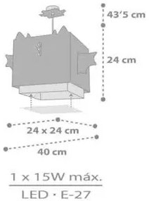 Φωτιστικό οροφής Ango Little Dragon