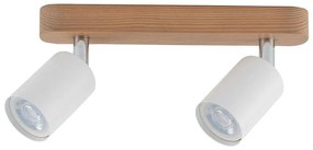 Φωτιστικό Οροφής - Σποτ Top Wood 3295 2xGU10 10W 35x14cm White TK Lighting