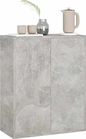 vidaXL Ντουλάπι Γκρι του Σκυροδέματος 60 x 30 x 75 εκ. από Επεξ. Ξύλο