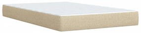 ΚΡΕΒΑΤΙ BOXSPRING ΜΕ ΣΤΡΩΜΑ ΚΡΕΜ 120X200 ΕΚ. ΥΦΑΣΜΑΤΙΝΟ 3289347