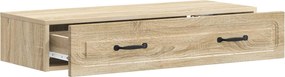 vidaXL Τραπεζάκι Τοίχου Sonoma Δρυς 87,5 x 34,5 x 17 εκ.