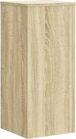 vidaXL Βάσεις Φυτών 2 Τεμ. Sonoma Δρυς 30x30x70 εκ. Επεξεργασμένο Ξύλο