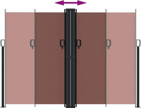 vidaXL Σκίαστρο Πλαϊνό Συρόμενο Καφέ 180 x 1200 εκ.