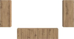 vidaXL Σετ επίπλου τηλεόρασης 2 pcs Artisan Oak Επεξεργασμένο ξύλο