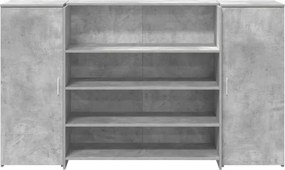 vidaXL Γραφείο υποδοχής 180x50x103,5εκ. Επεξεργασμένο Ξύλο